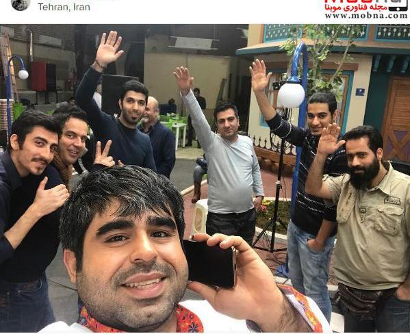 عکس امیر نوری در محله گل و بلبل