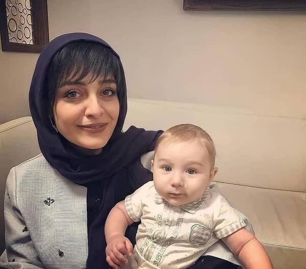عکس ساره بیات و همسرش و فرزندش