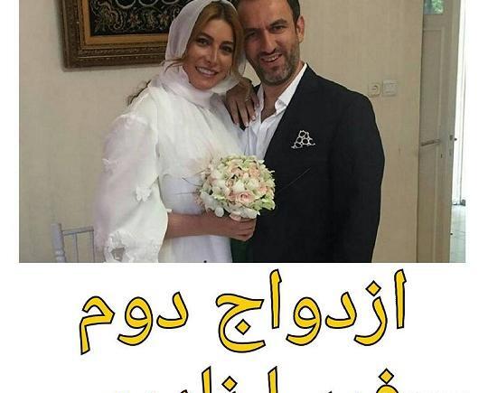 عکس عروسی فریبا نادری و همسرش