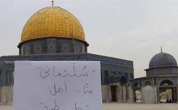 عکس حاج قاسم سلیمانی در فلسطین