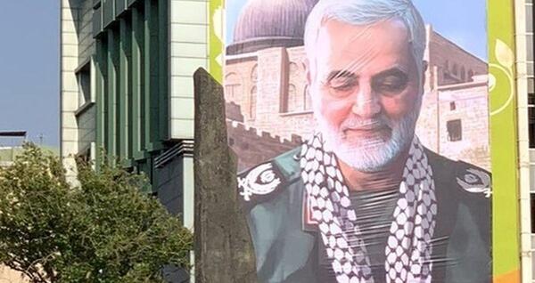 عکس حاج قاسم سلیمانی در فلسطین