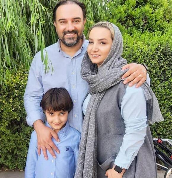عکس برزو ارجمند و پدرش