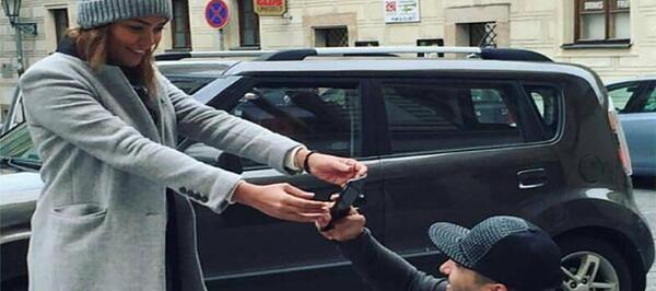 عکس زانیار خسروی با همسرش
