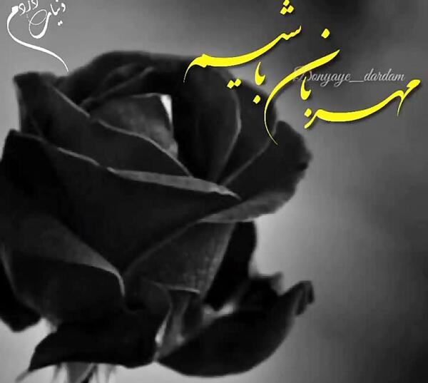 عکس پروفایل غمگین گل مشکی