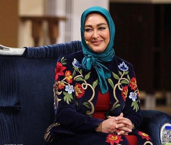 عکس الهام حمیدی با مانتو