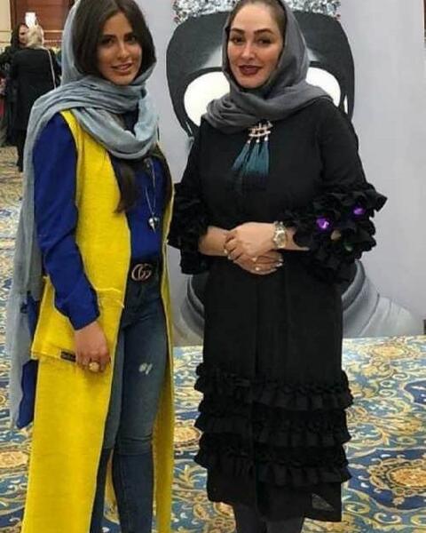 عکس الهام حمیدی با مانتو