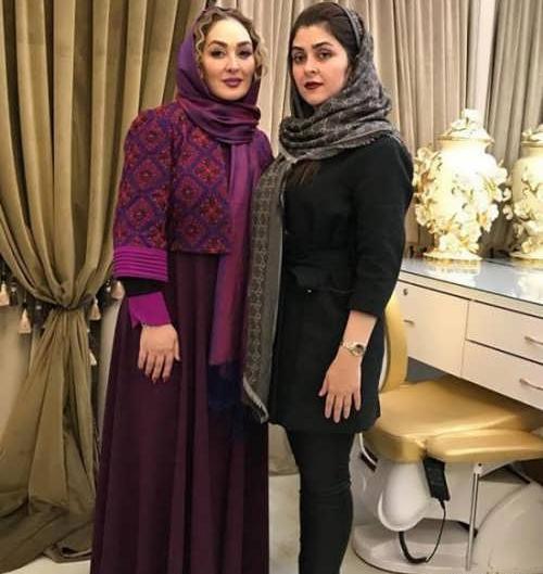 عکس الهام حمیدی با مانتو