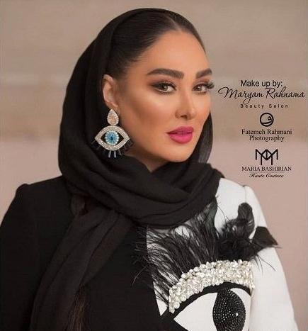 عکس الهام حمیدی با مانتو