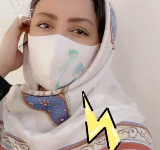 عکس شیلا خداداد با ماسک