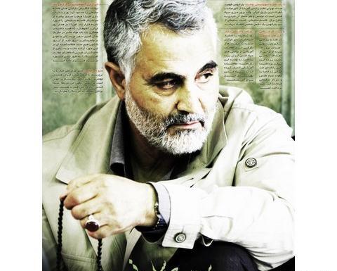 عکس سردار سلیمانی با چفیه بر سر