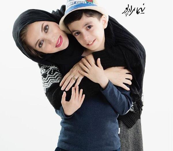 عکس رویا میرعلمی با همسر و فرزندش