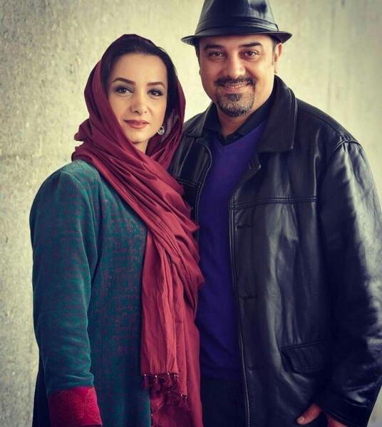 عکس برزو ارجمند و همسرش
