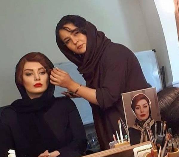عکس در حال گریم