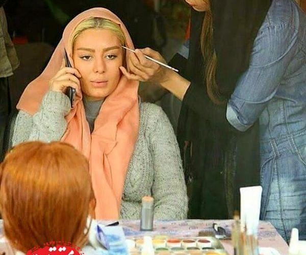 عکس در حال گریم