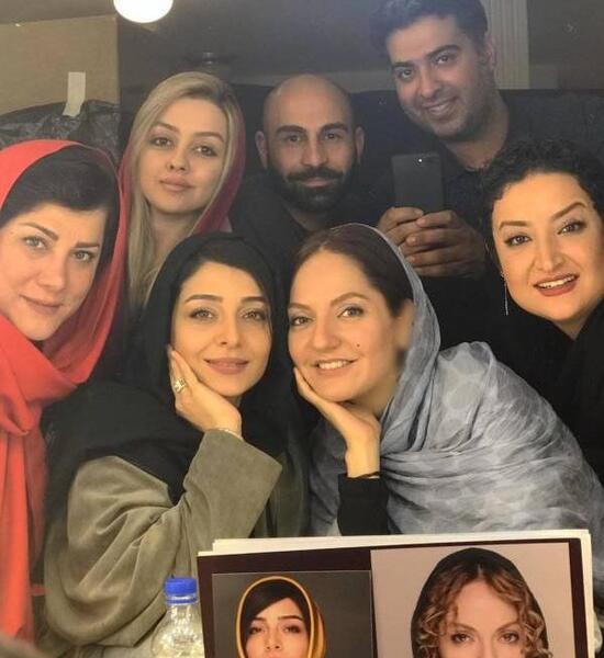 عکس در حال گریم