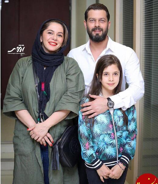 عکس پژمان بازغی با دخترش
