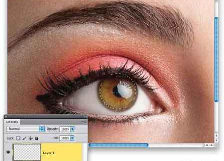 فتوشاپ عکس چشم