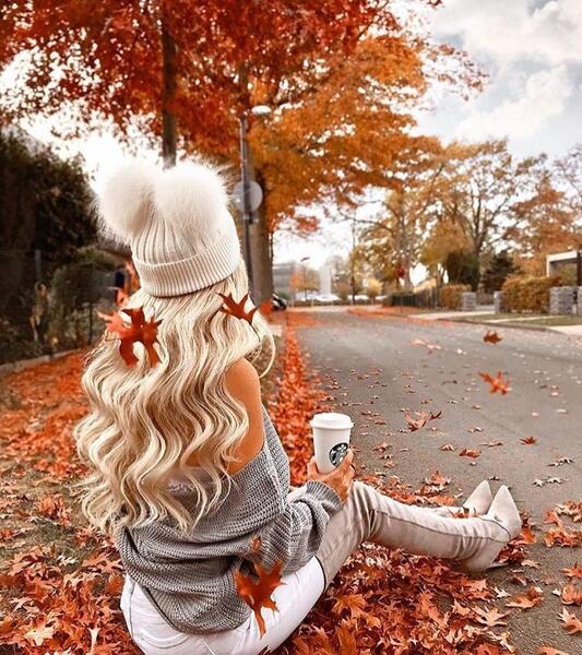 عکس پاییزی دخترانه ژست