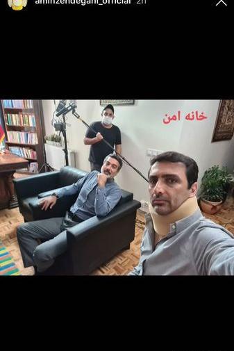 عکس حمیدرضا پگاه در سریال خانه امن