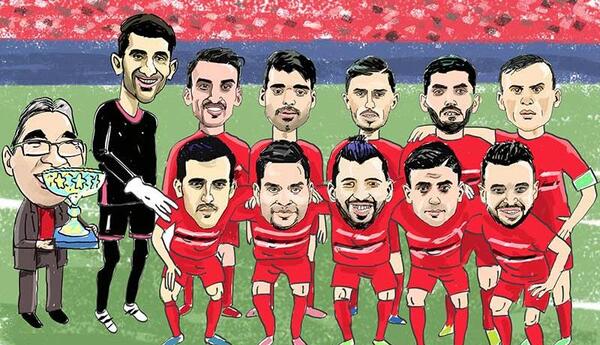 عکس فوتبال کاریکاتوری