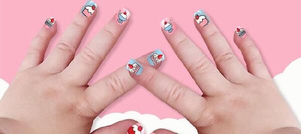 عکس ناخن کاشت بچه گانه