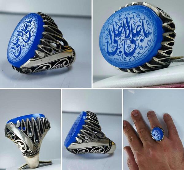 عکس سنگ عقیق ابی