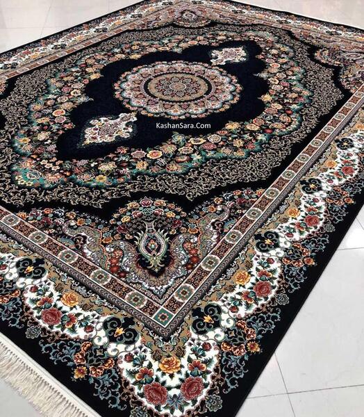 عکس فرش زمینه سرمه ای