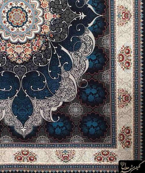 عکس فرش زمینه سرمه ای