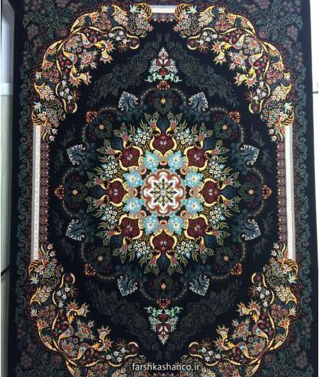 عکس فرش زمینه سرمه ای