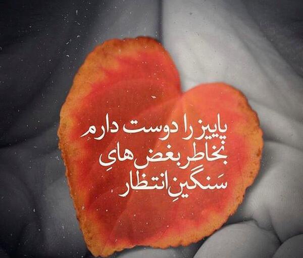 عکس نوشته پاییز عجیبی است