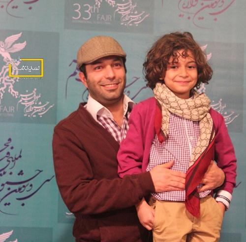 عکس سروش صحت و پسرش