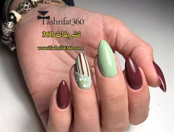 عکس مدل ناخن ذوزنقه