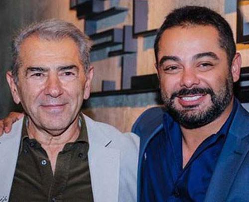 عکس سام قریبیان با پدرش
