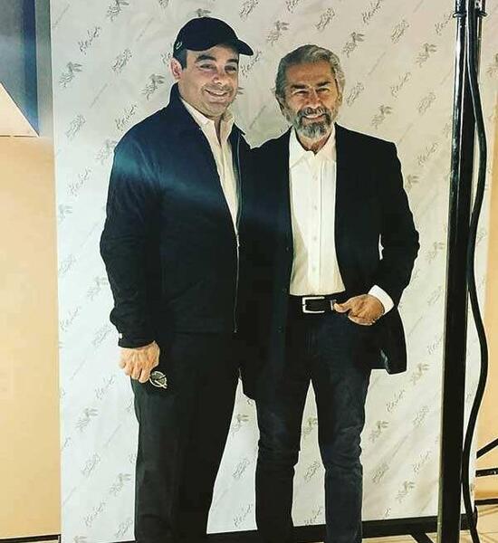 عکس سام قریبیان با پدرش