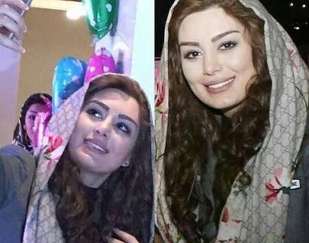 عکس پوریا پورسرخ در رستوران