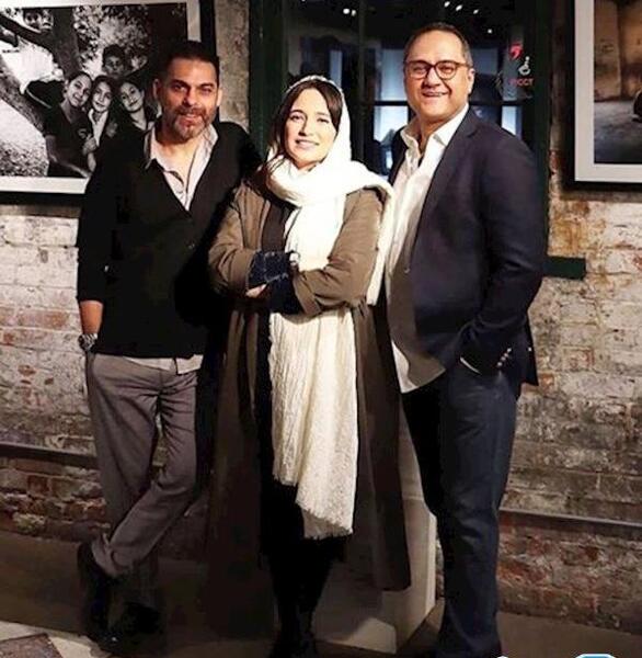 عکس پیمان معادی و پسرش