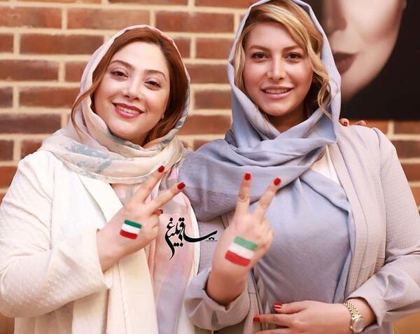 عکس فریبا نادری با ساپورت