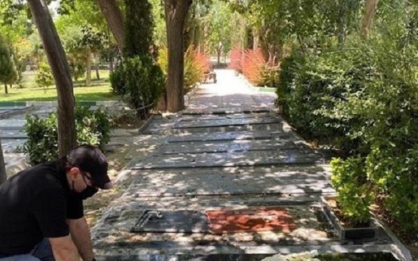 عکس قبر انوشیروان ارجمند
