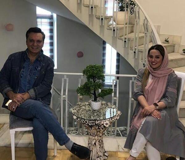 عکس فرشید نوابی و الهام چرخنده