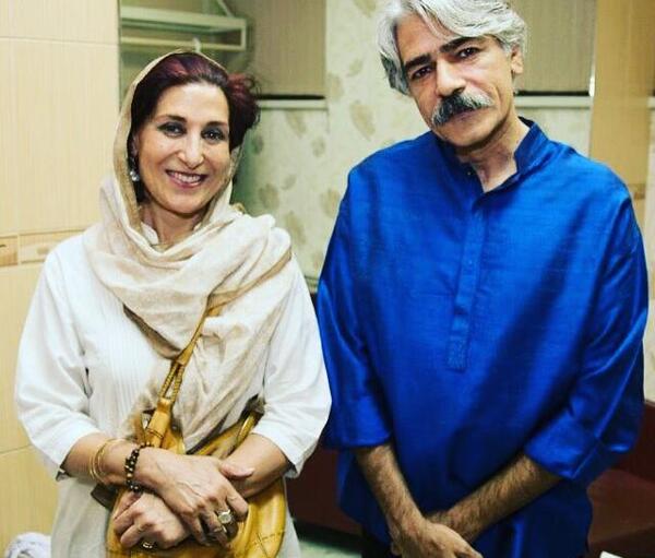 عکس فاطمه معتمد آریا با همسرش
