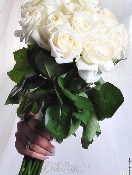 عکس دسته گل سفید