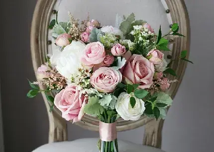 عکس دسته گل سفید