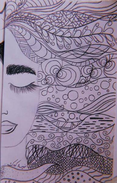 عکس نقاشی دخترونه فیک