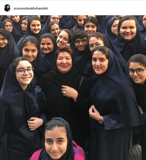 عکس جوانی پوران درخشنده
