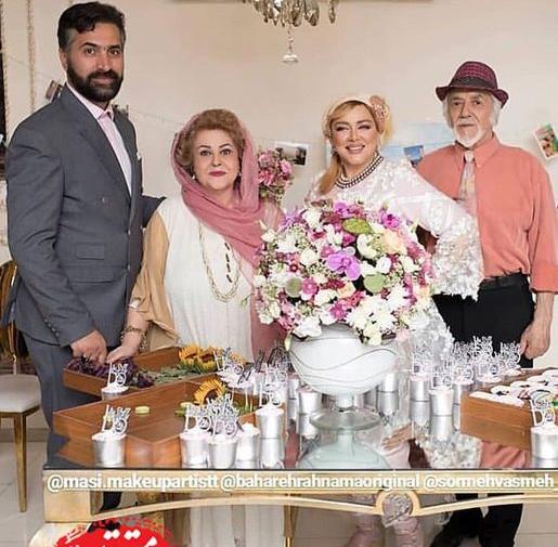 عکس بهاره رهنما و خانواده اش