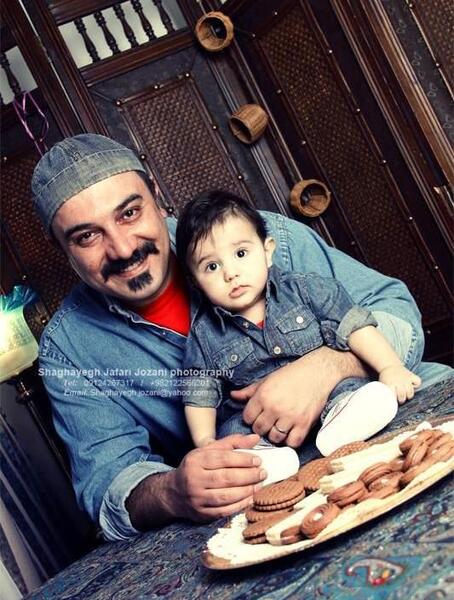 عکس بچه ی برزو ارجمند