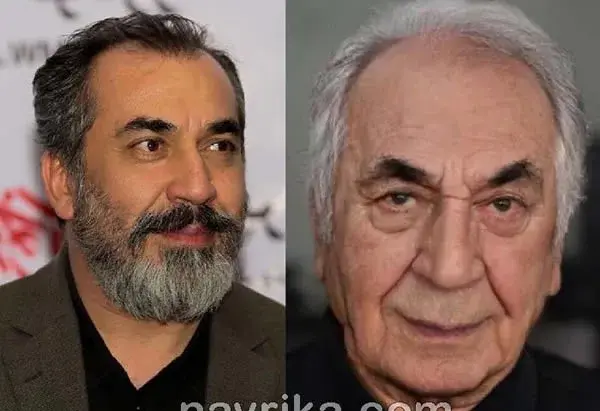 عکس سیامک انصاری و فرزندش