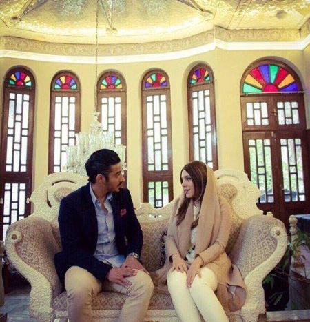 عکس ساره بیات با رضا قوچان نژاد