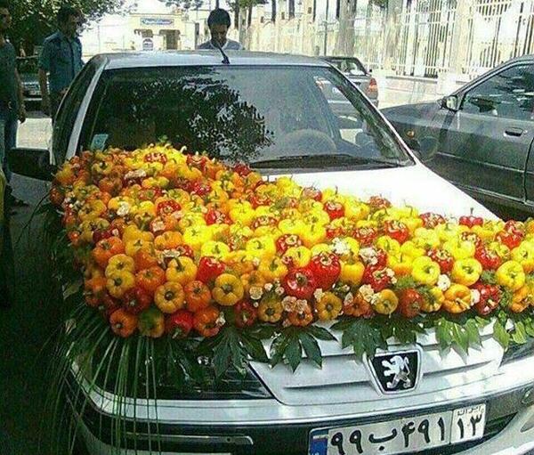 عکس ماشین عروس ساینا