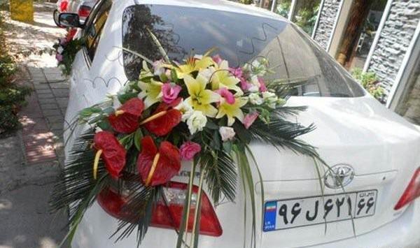 عکس ماشین عروس ساینا